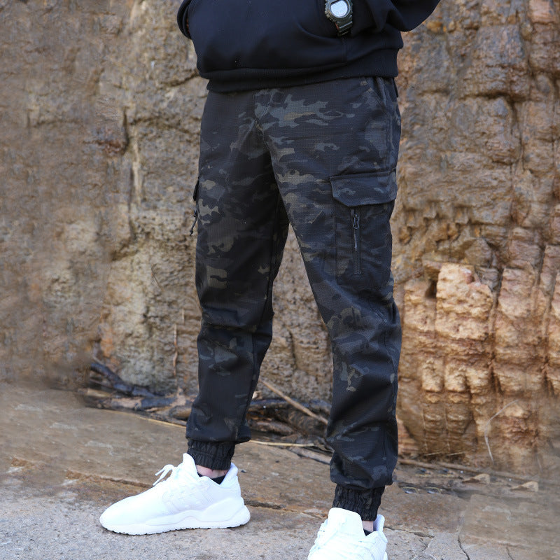 Men's Slim Leggings Army Camouflage Pants - Iberon