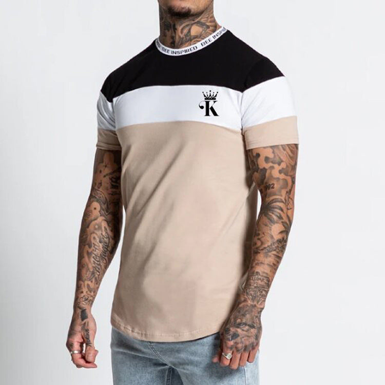 Casual Round Neck Short Sleeve Digital Printing - Iberon