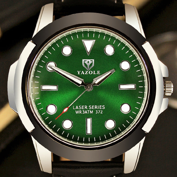 372 YAZOLE brand quartz watches, non mechanical men's sports watches, luminous green ghost series watches wholesale - Iberon