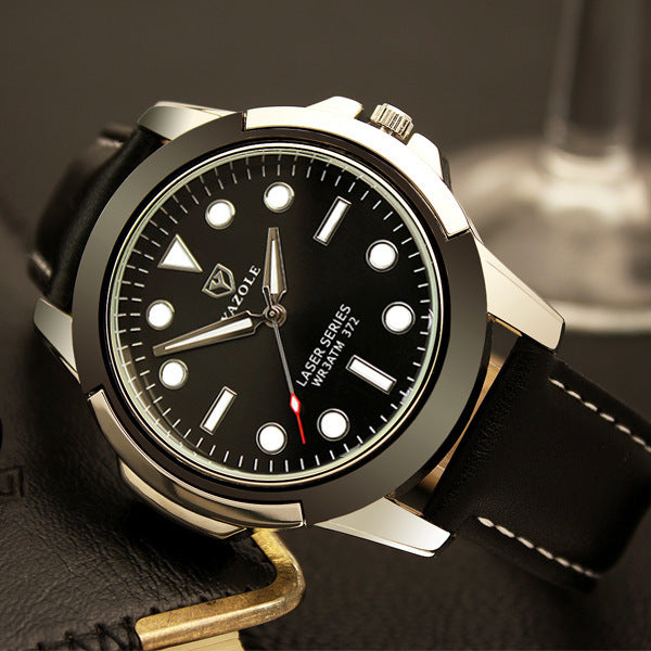 372 YAZOLE brand quartz watches, non mechanical men's sports watches, luminous green ghost series watches wholesale - Iberon