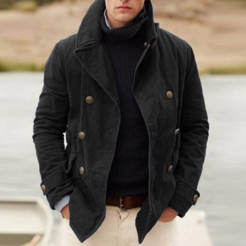 Casual Fashion  Lined Solid Color Jacket - Iberon
