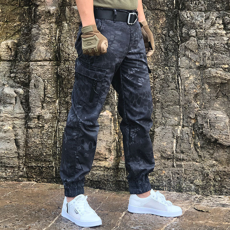 Men's Slim Leggings Army Camouflage Pants - Iberon