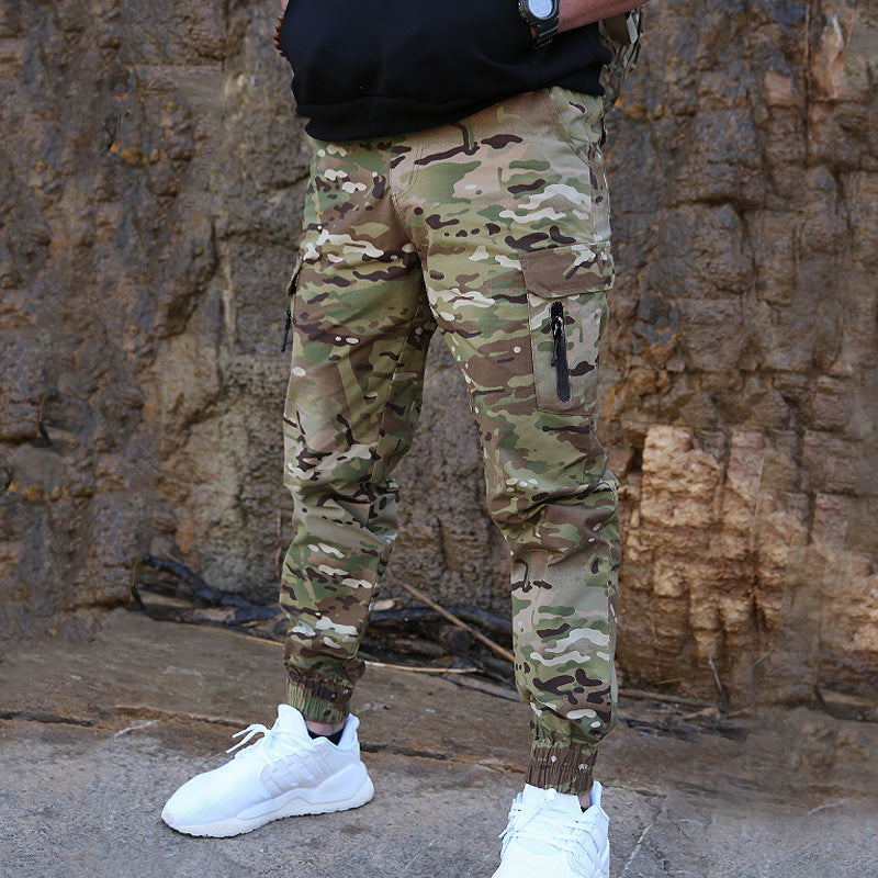 Men's Slim Leggings Army Camouflage Pants - Iberon