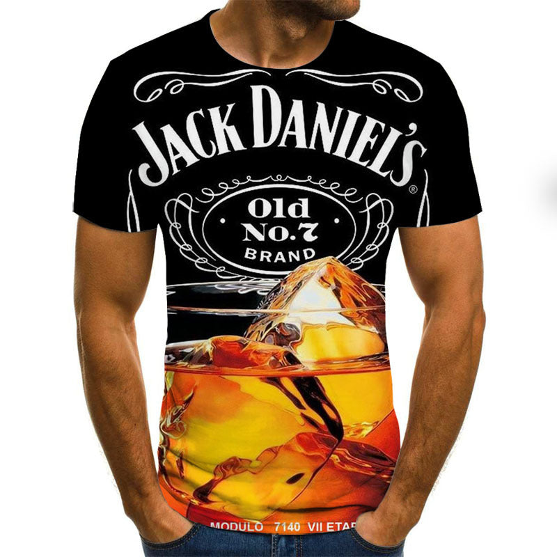 Explosive 3D Custom Digital Printing Summer Short Sleeve - Iberon