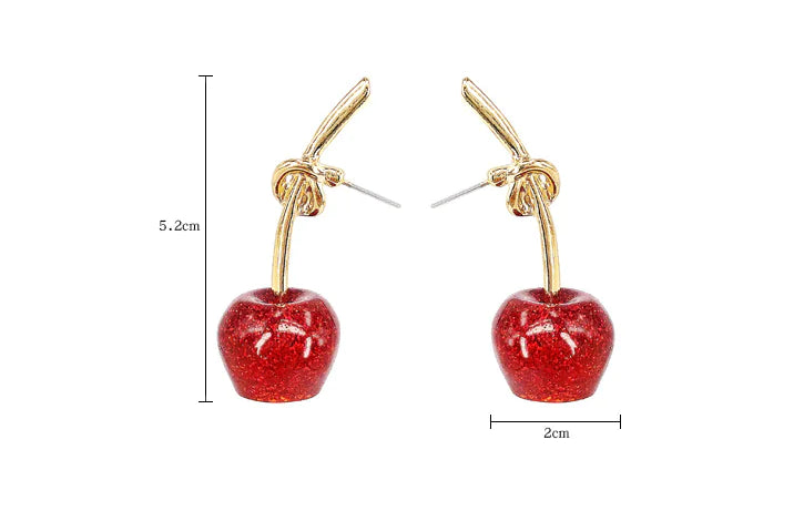 Cherry Earrings and Cherry Drop Earrings for Women