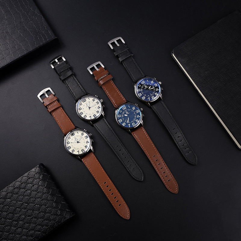 Belt Men's Digital Dial Quartz Watch - Iberon