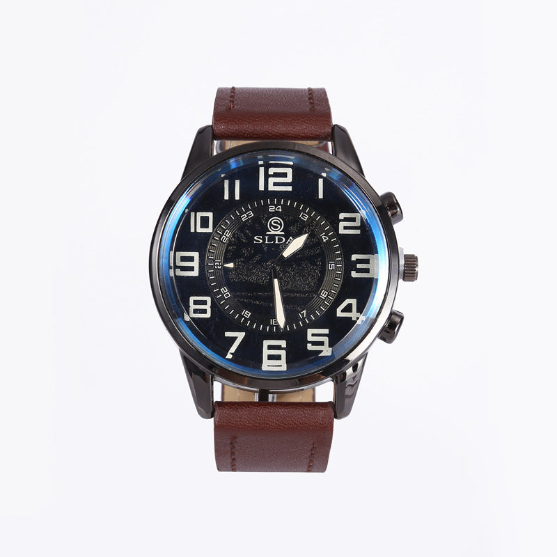Belt Men's Digital Dial Quartz Watch - Iberon