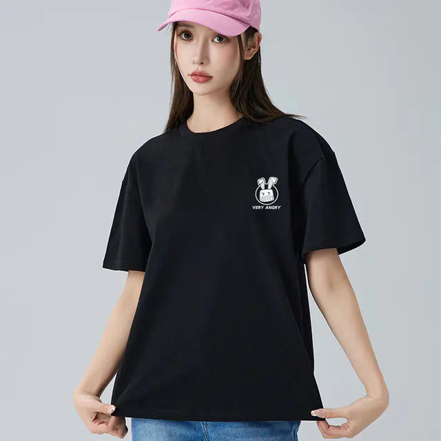 Chic Korean Style Women's Cotton T-shirts for Summer