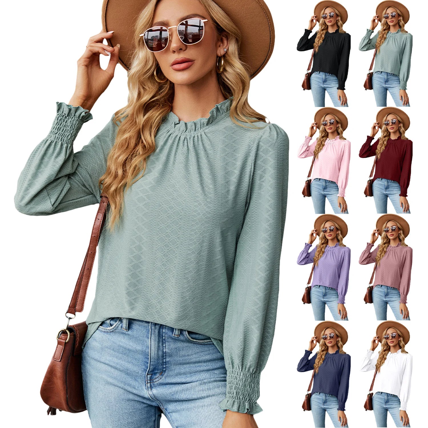 Elegant Long Sleeve Women's Shirts and Blouses 2024