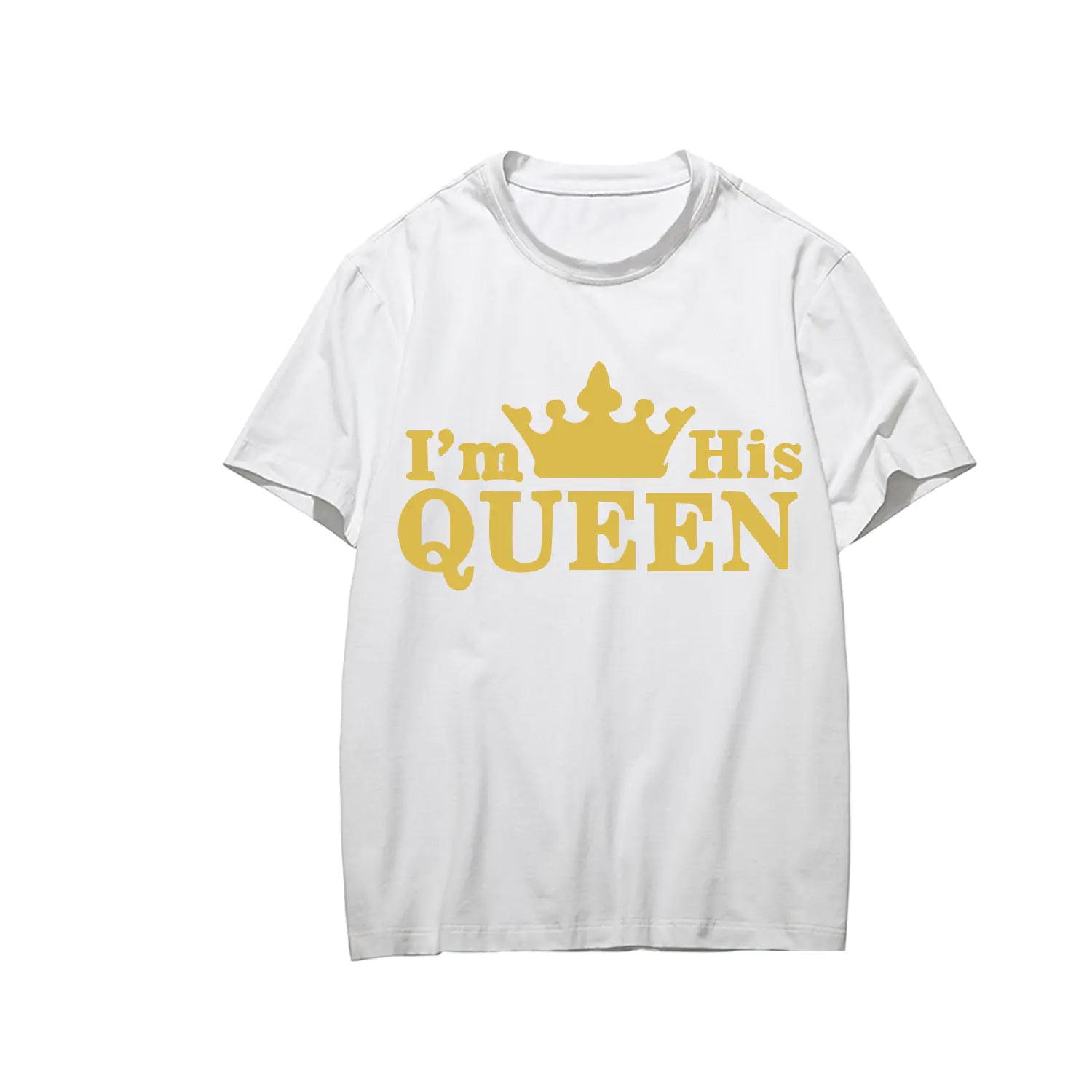 Crown QUEEN Printed Short Sleeve Couple T-Shirts