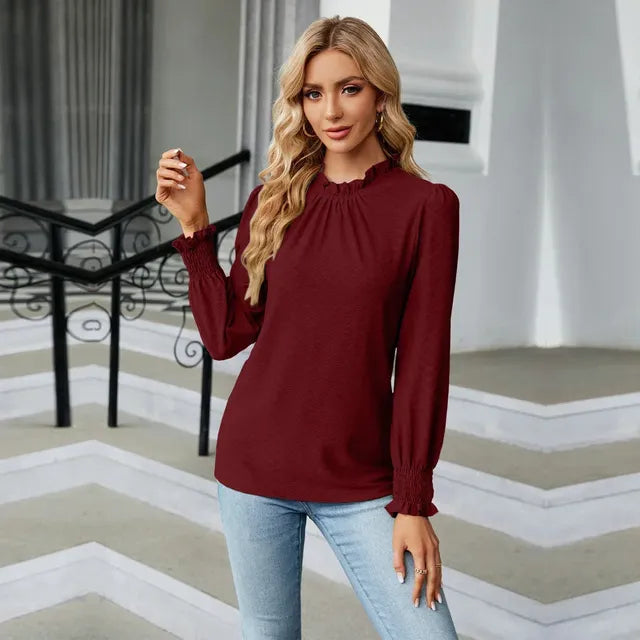 Elegant Long Sleeve Women's Shirts and Blouses 2024