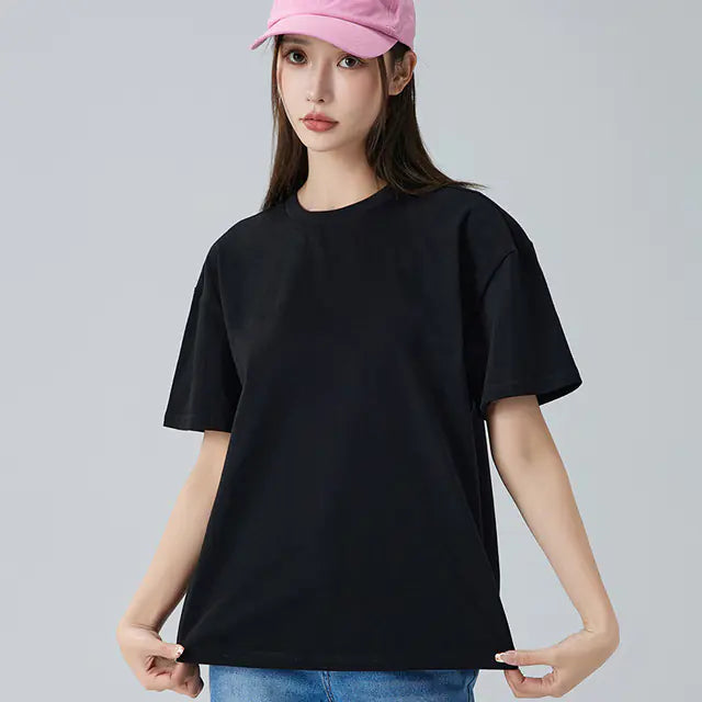 Chic Korean Style Women's Cotton T-shirts for Summer
